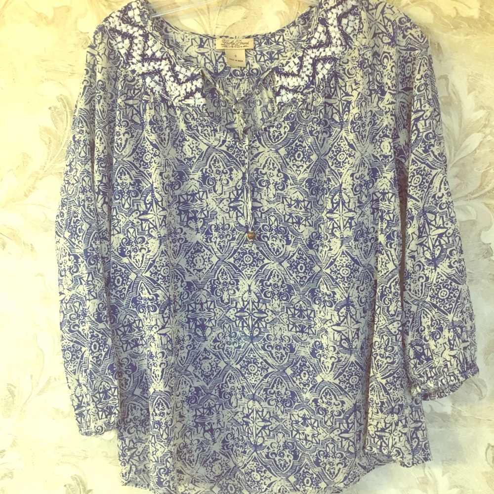 SOLD: Lucky Brand Print Top